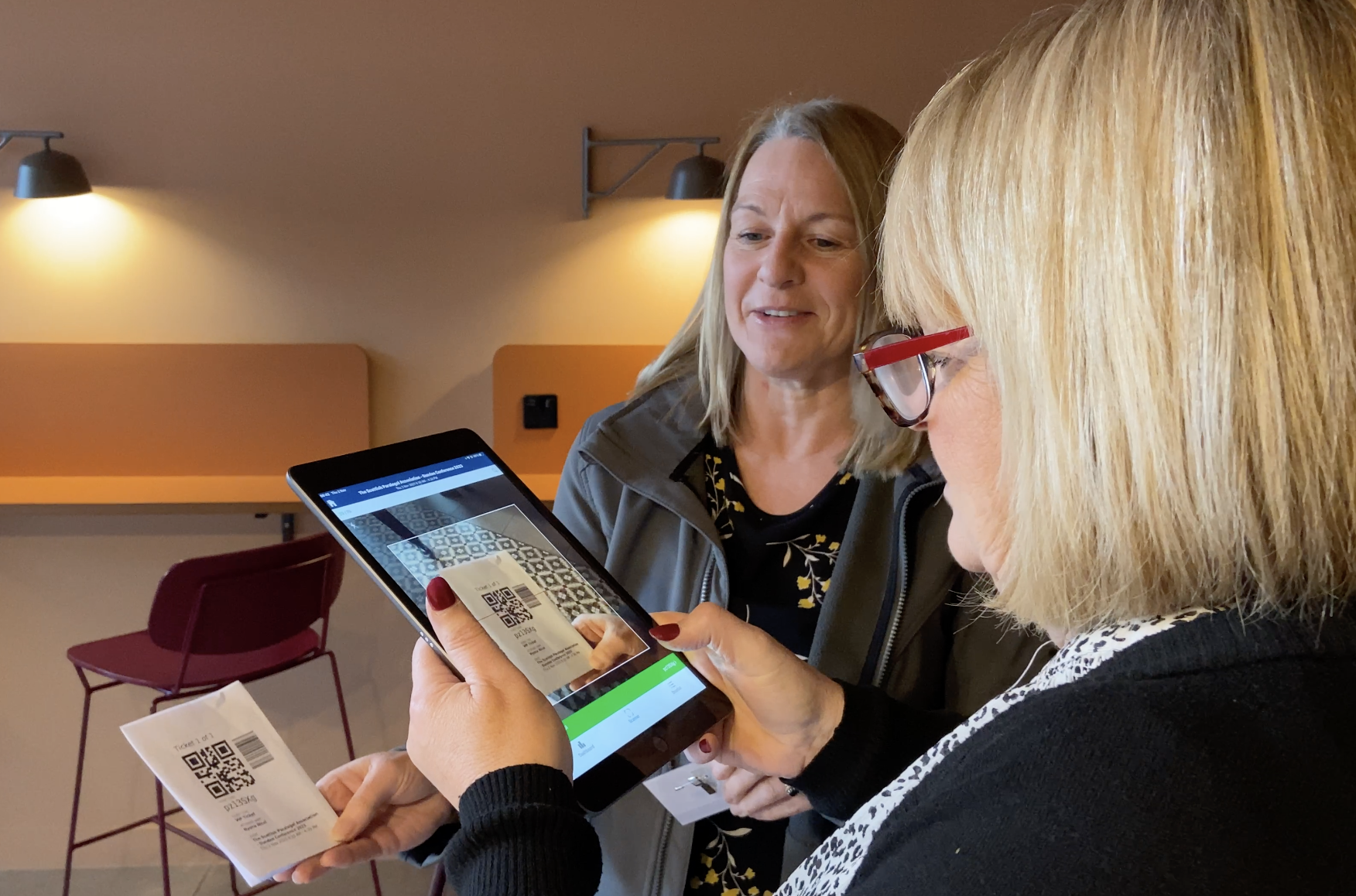 Scanning a E-Ticket with an iPad